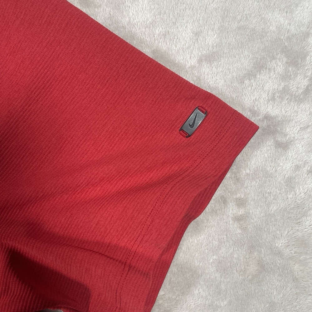 Nike AeroReact Tiger Woods Vapor Sunday Red Blade Collar Polo Mens L Performance - Picture 5 of 10